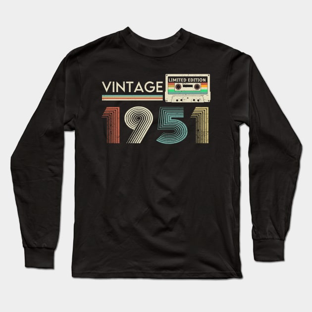 Vintage 1951 Limited Cassette Long Sleeve T-Shirt by xylalevans